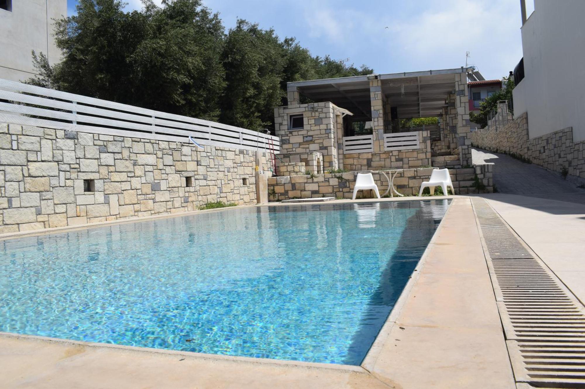 Aquarock Villa With Private Pool Prassás Extérieur photo