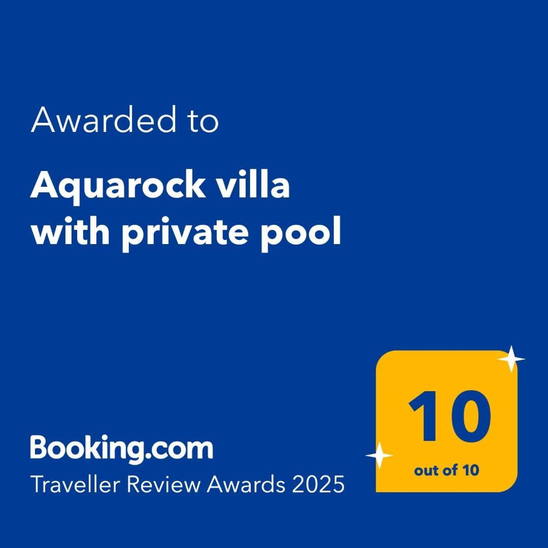 Aquarock Villa With Private Pool Prassás Extérieur photo